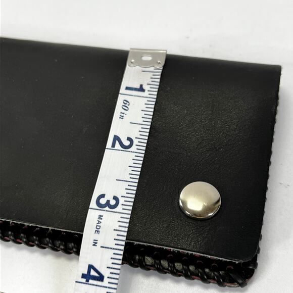 Leather Biker Long Wallet On Chain New - Picture 5 of 5